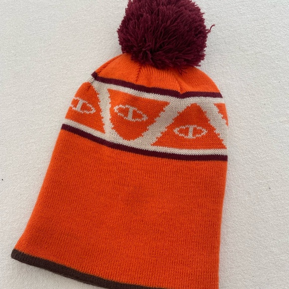 Poler Stuff Orange & Brown Camp Vibes Zilla Beanie - Picture 5 of 9